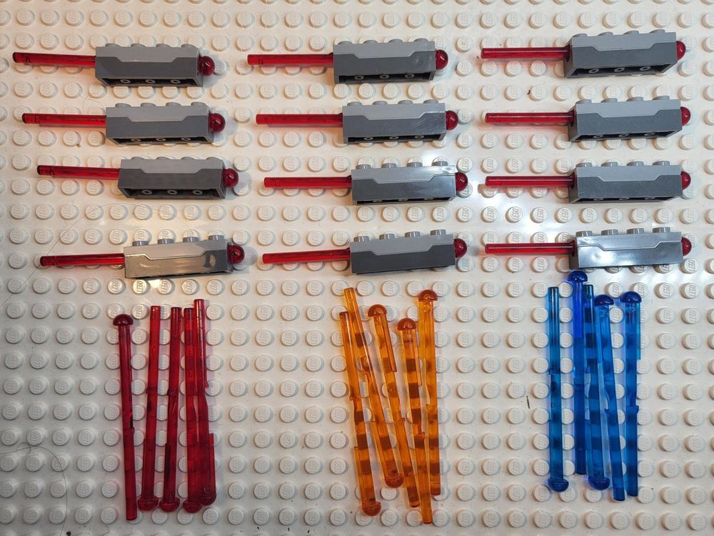 Lego Zubehör, 12 Kanonen mit Sprungfedern, Spring Shooter, (Gebraucht ...