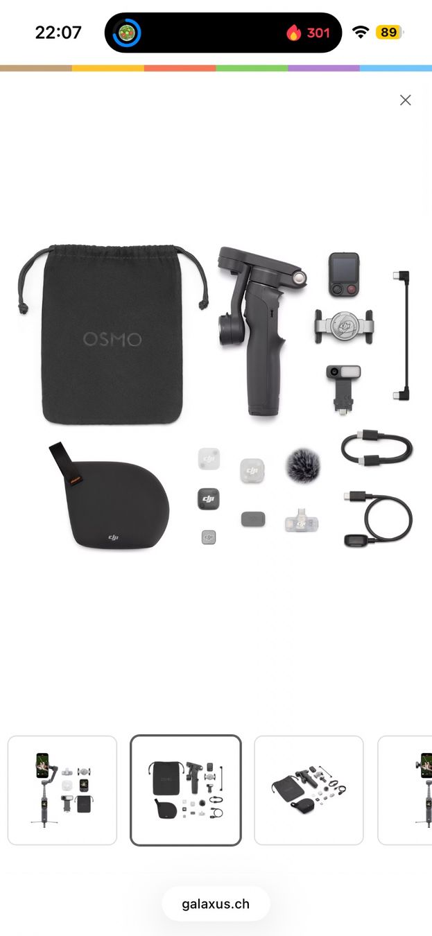 DJI Supporti a parete: DJI Osmo Mobile 8P Creator Combo – Nuovo (secondo la descrizione) da Zürich venduto da SNovo 2