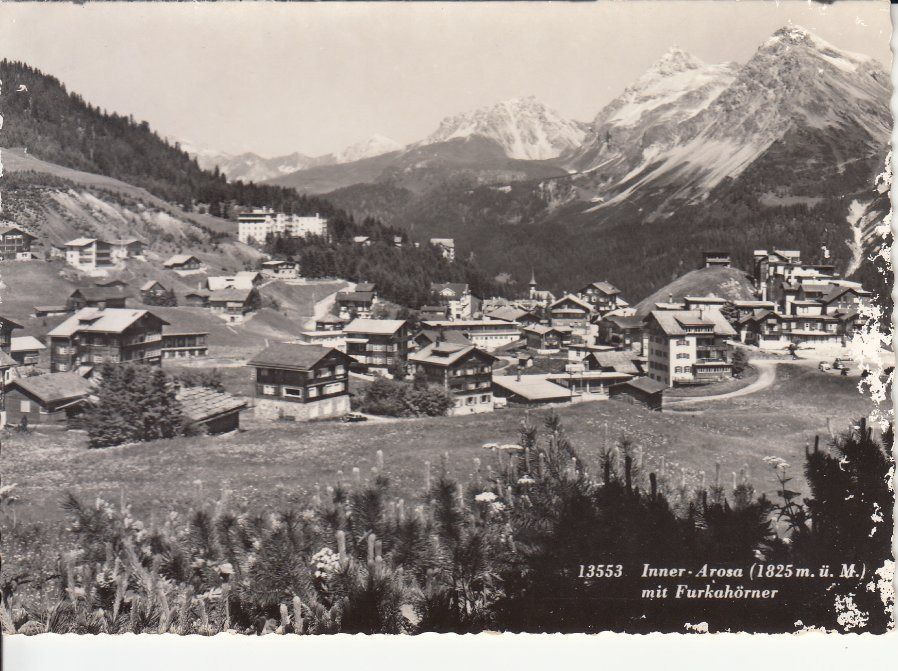 Cartoline postali: Inner-Arosa ca. 1950 – Usato da Bürglen TG venduto da StampGraf