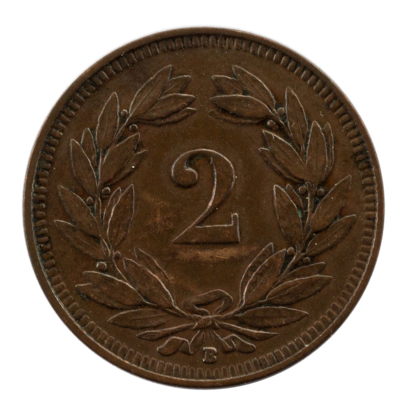 Tutti le monete: Schweiz / Suisse - 2 Rappen - 1912 – Usato da Rotkreuz venduto da Swiss-Coins 1