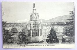 Genève - Monument Brunswick et le Mt-Blanc