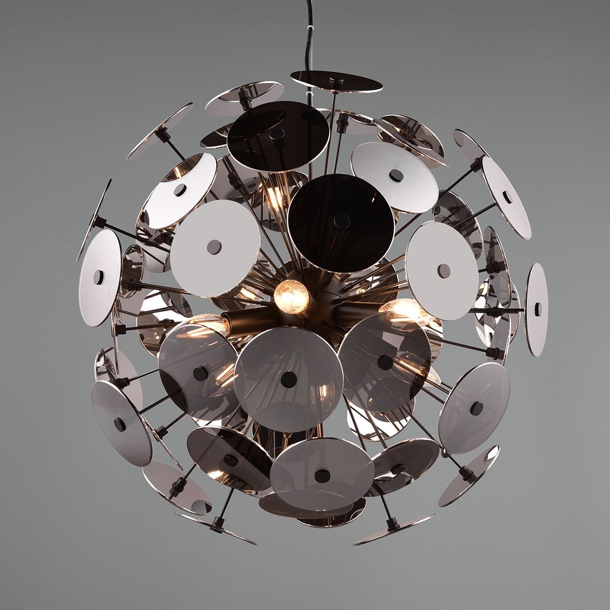Kronleuchter & Deckenlampen: Pendelleuchte, Schwarz, Chrom, 54 cm Ø – Neu (gemäss Beschreibung) aus Kreuzlingen von Smart-Light 3