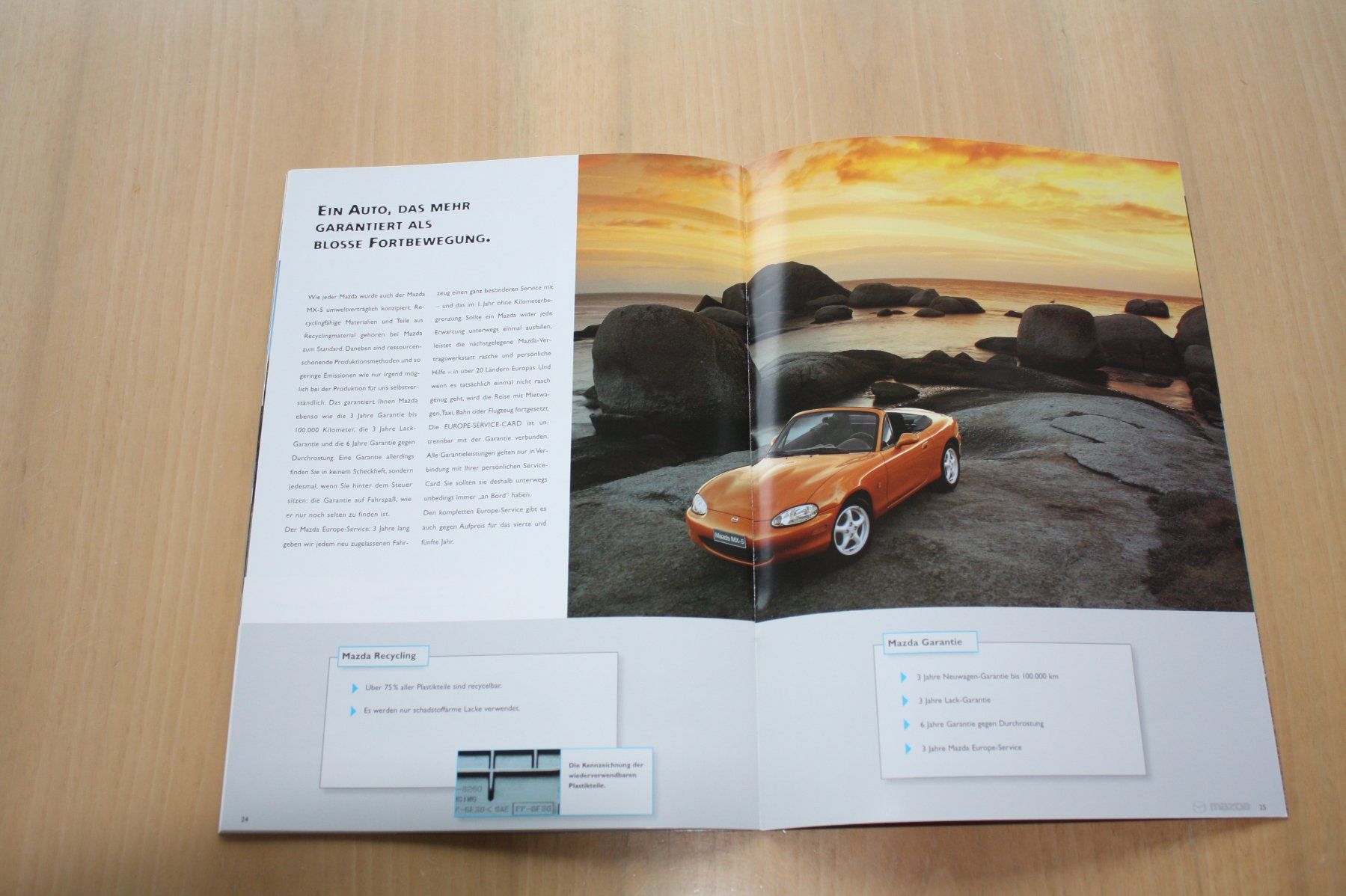 Mazda Documenti: Mazda MX-5 Prospekt 4/1998 – Usato da Wikon venduto da erwin400 8