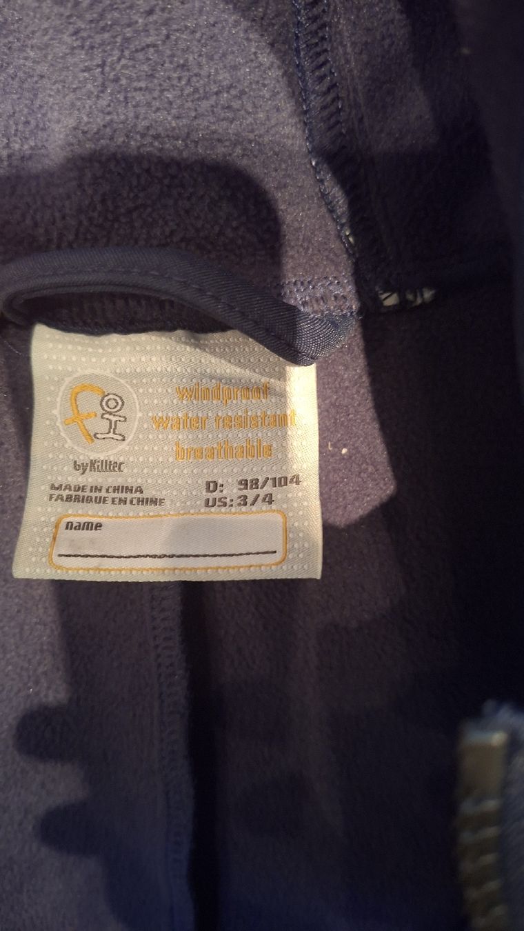 Killtec Completi: Softshell Overall Killtec Grösse 98/104 sehr gut erhalten – Usato da Zürich venduto da AleksandraS 1