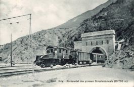 Brig   VS  -   Elektr. Eisenbahn / Simplon-Tunnel,Nordportal
