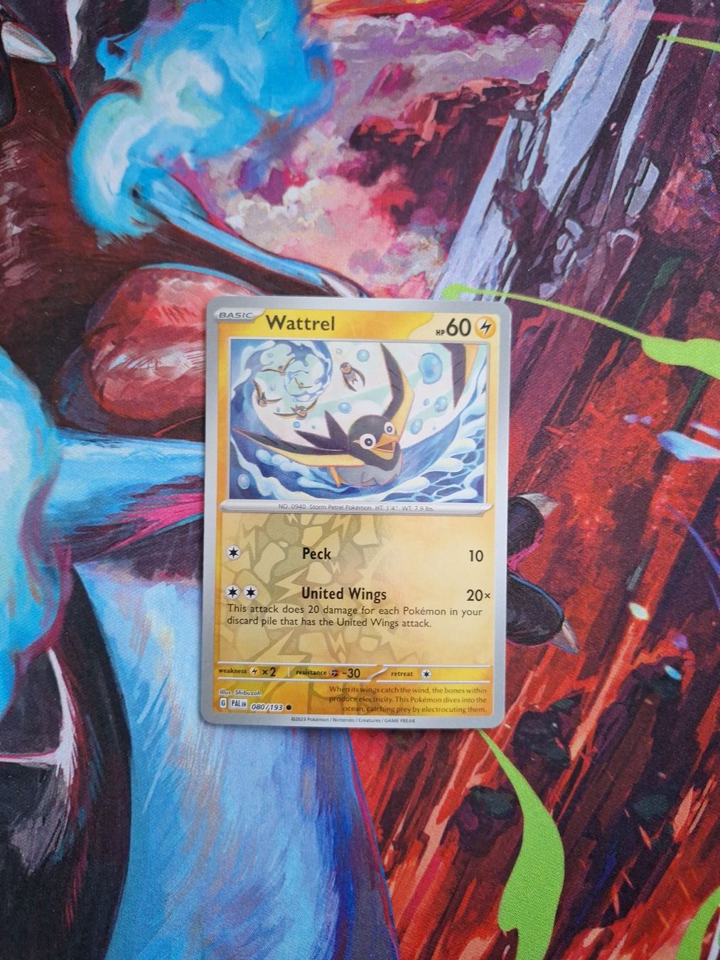 Pokémon Carte collezionabili: Wattrel - Reverse Holo - Pokemon Paldea Evolved – Usato da Altstätten SG venduto da GGsGameshop