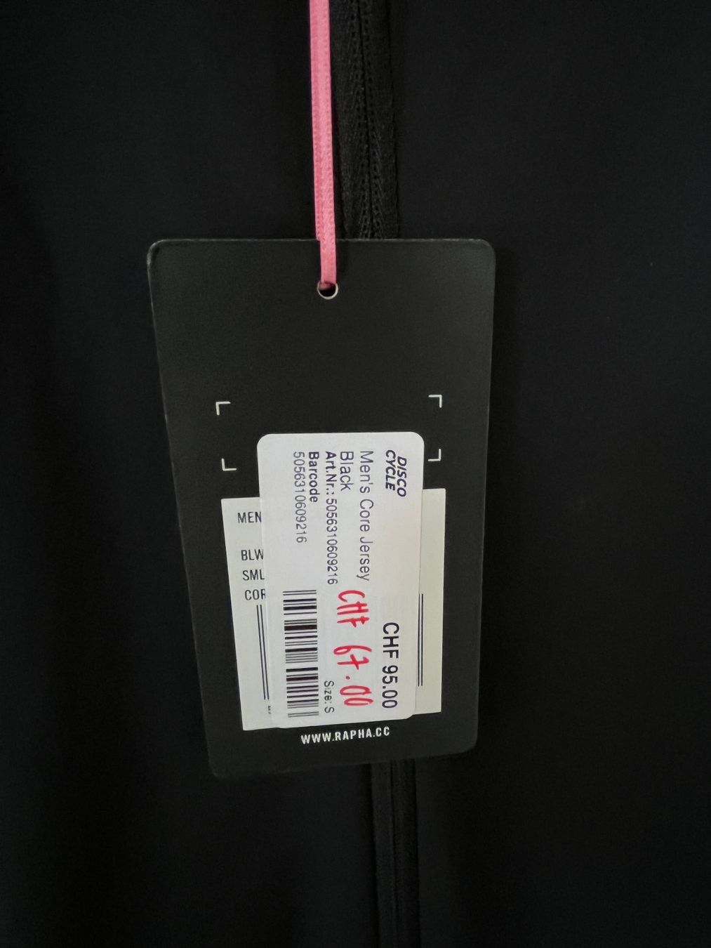 Rapha Canottiere & Pantaloni: % Rapha - Men's Core Jersey - Black S – Nuovo e nell'imballaggio originale da Bern venduto da Disco_Cycle 2