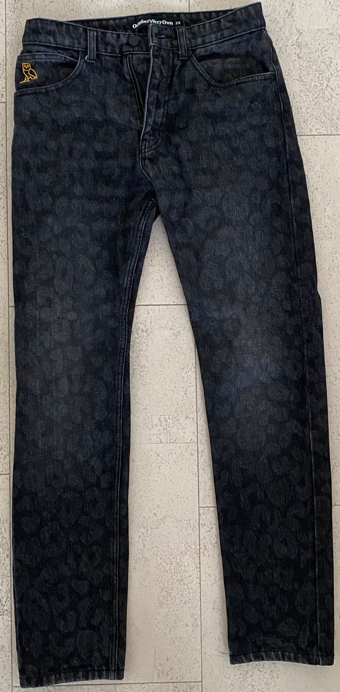 OVO Leopard Print Denim Jeans | Kaufen auf Ricardo