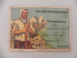 Karte Ulisbach - Schmidberg bei Wattwil SG Schützenfest 1927