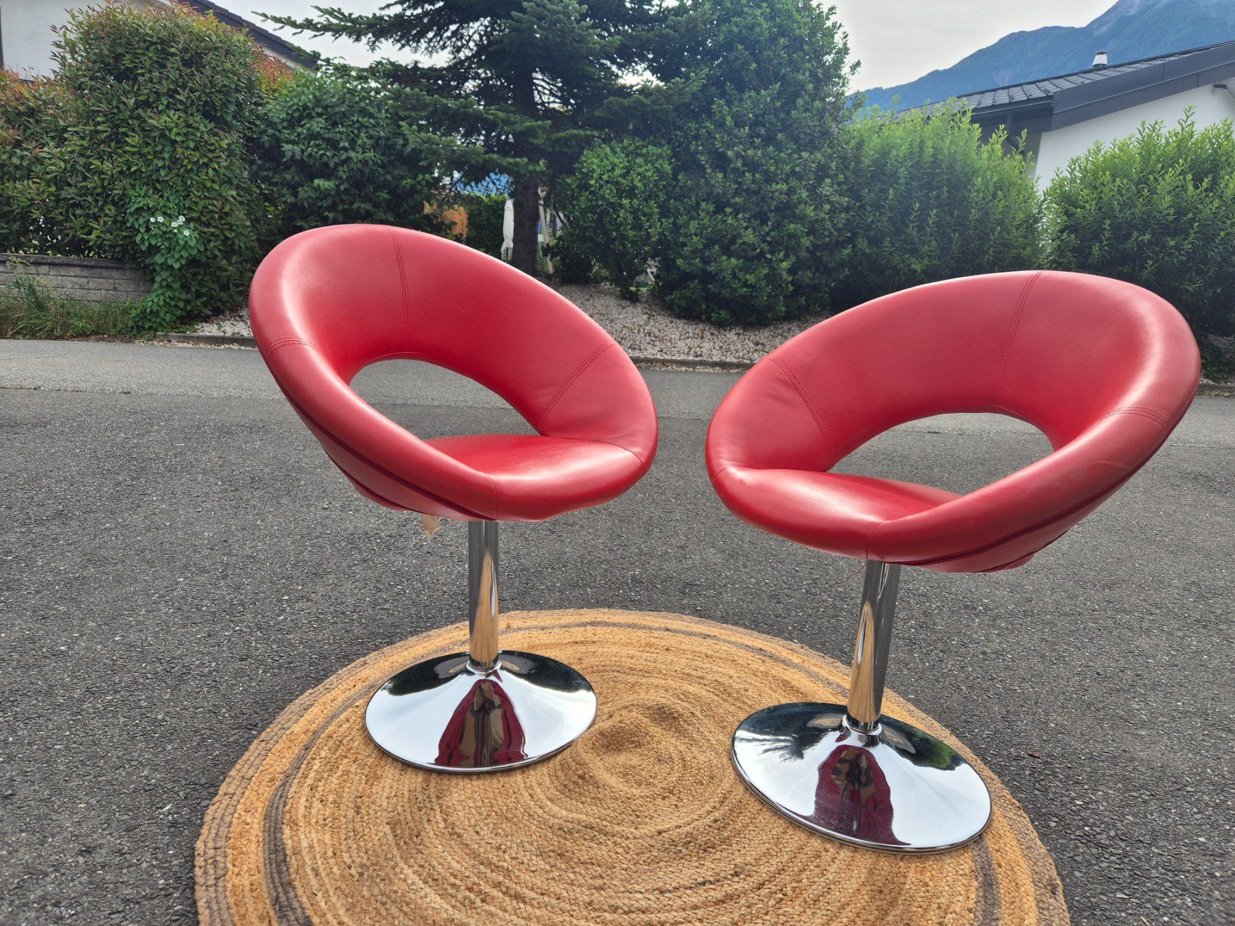 Sedie: 2 chaises pivotantes simili rouge – Usato da Fully venduto da tameab 4