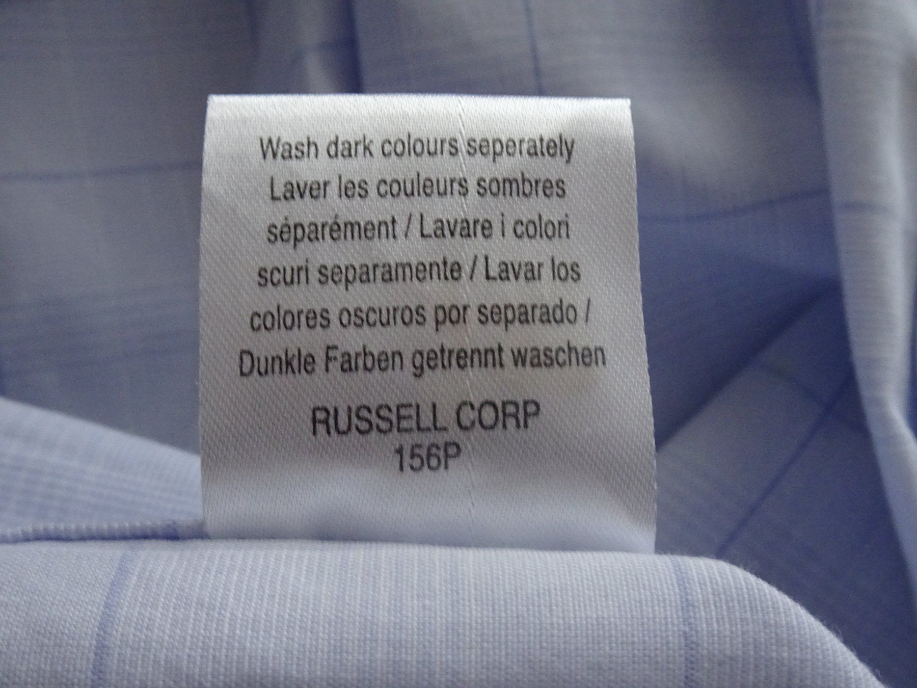 Hemden: Russell Collection Hemd, hellblau kariert, Grösse 41/42 – Gebraucht aus Winkel von rsuzh 4