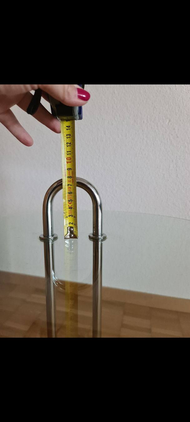 Tavoli: Glastisch Couchtisch  Caffeetisch Standfuss aus Travertin – Usato da Emmenbrücke venduto da gatasalvache 7