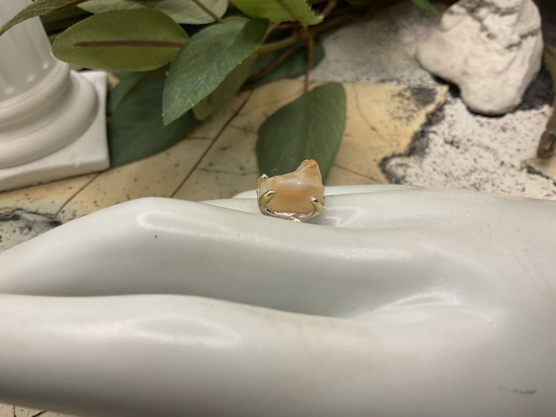 Anelli: Opalring in Sterlingsilber, Gr 55 – Nuovo (secondo la descrizione) da Luzern venduto da S.Kern01 4