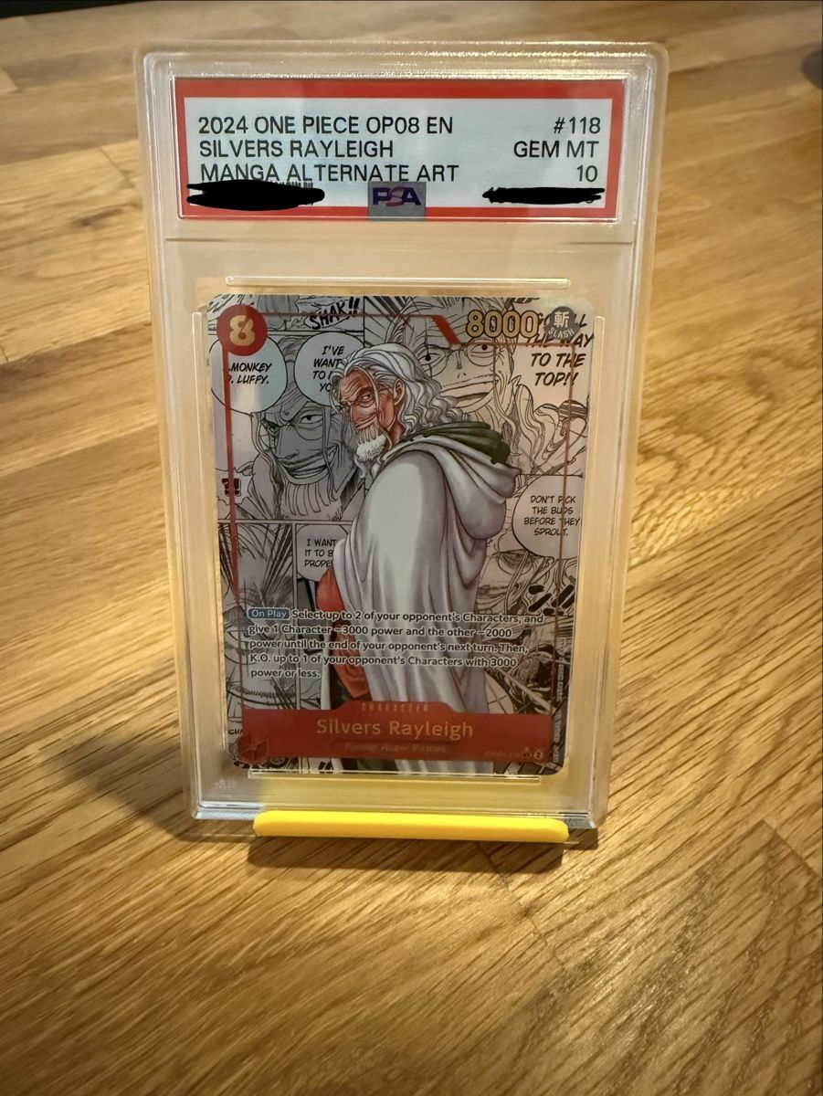 Bandai Cartes à collectionner: 2024 One Piece OP08 Silvers Rayleigh PSA 10 – Neuf (Voir description) à Russikon par fla_9nw2