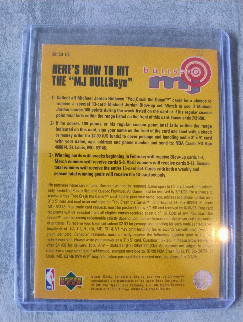 Nba Carte collezionabili: NBA Upper deck Choice Michael Jordan # B30 – Nuovo (secondo la descrizione) da Martigny venduto da jul_7s5x 2