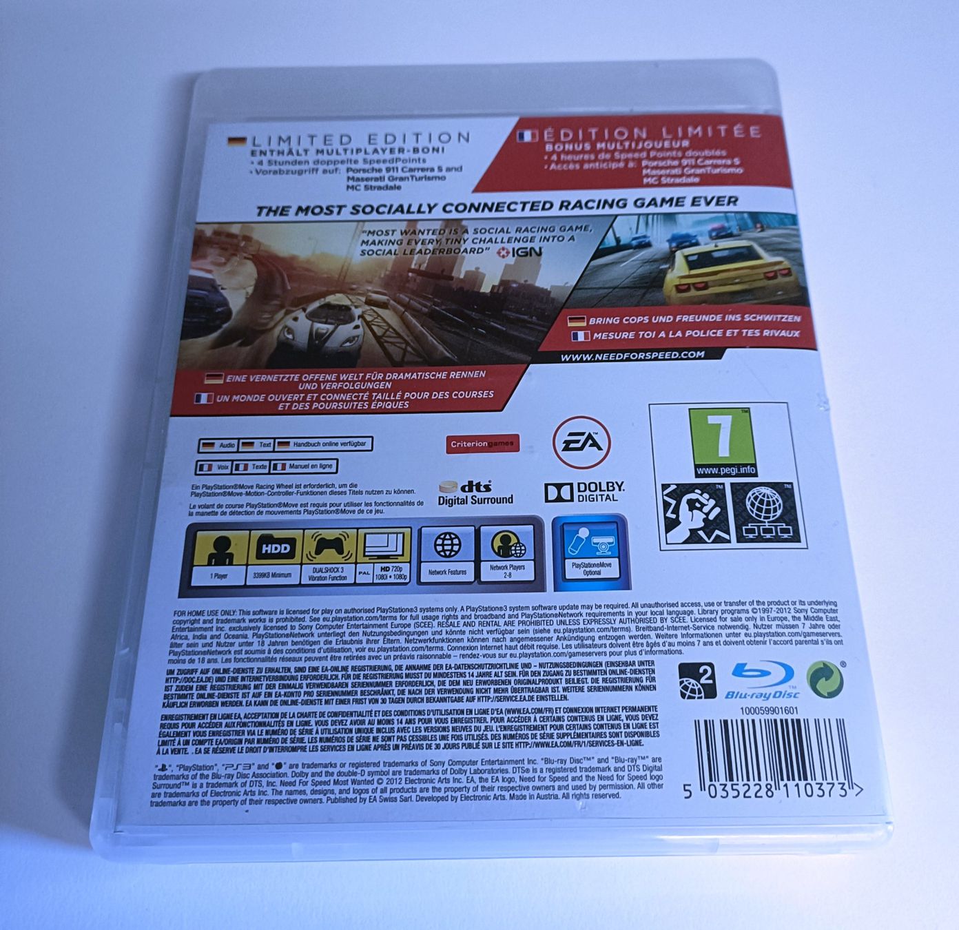 Sony Jeux: Need for Speed Most Wanted | PS3 – D'occasion à Köniz par Gamecollect 1