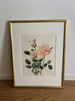 Aquarelle Originale Rose PLEIN CIEL Anne Marie Trechslin