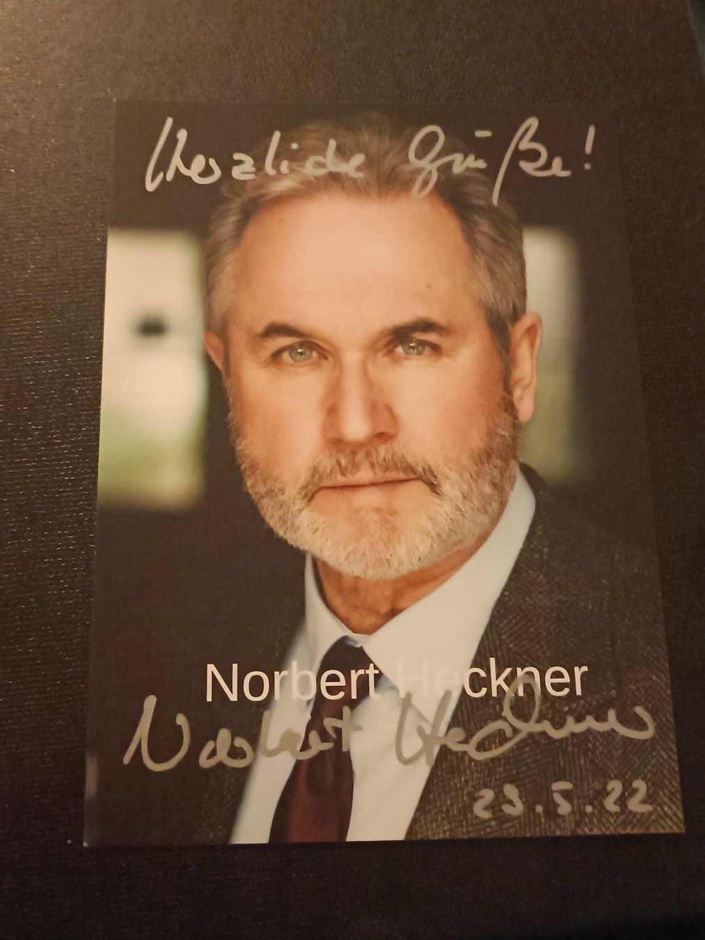 Autografi: Norbert Heckner -  handsignierte Autogrammkarte – Usato da Menziken venduto da Artographs