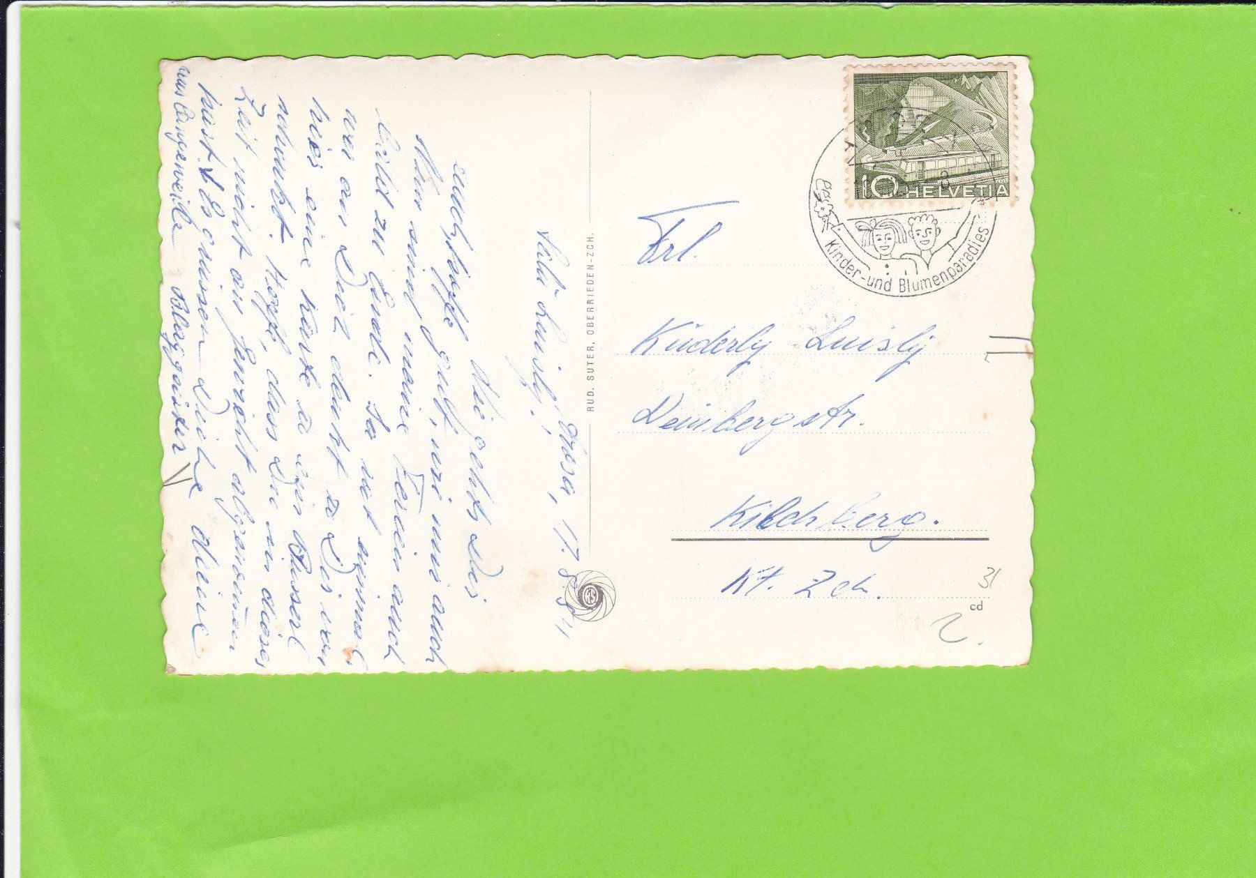 Cartoline postali: Arosa-Gesamtansicht – Usato da St. Peterzell venduto da neckertal 1