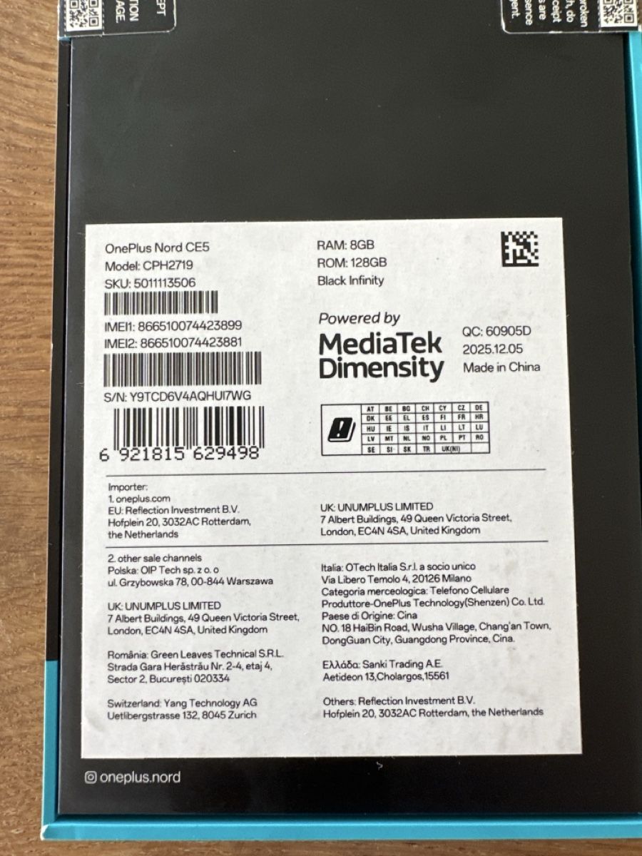 OnePlus Handys / Smartphones: OnePlus Nord CE 5G smartphone neu – Neu und originalverpackt aus Küsnacht ZH von Vinzenz64 2