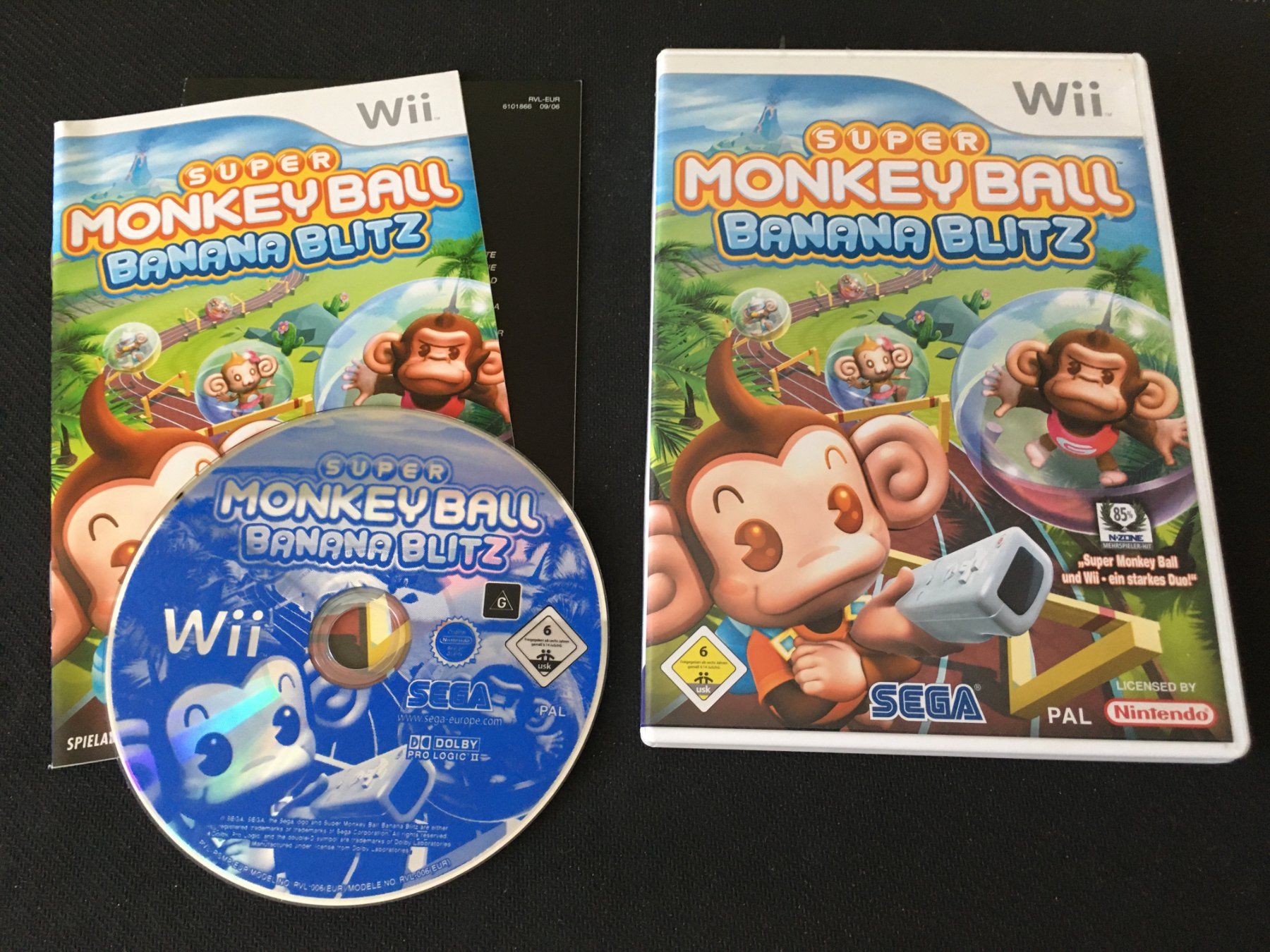 Nintendo Giochi: Super Monkey Ball - Banana Blitz - Wii Game – Usato da St.Gallen venduto da Punktchen01