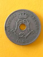 Münzen 3 Stück Belgien 1908, 1975, 1977