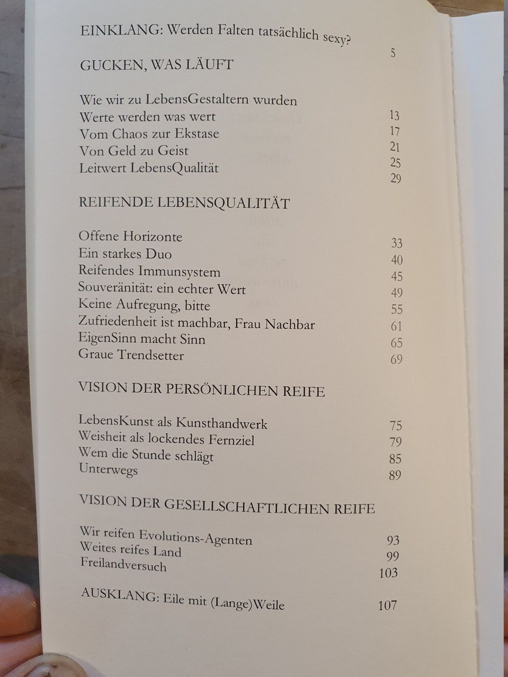 Libri: Reife Lebensqualität Andreas Giger – Usato da Zürich venduto da loosebone 2