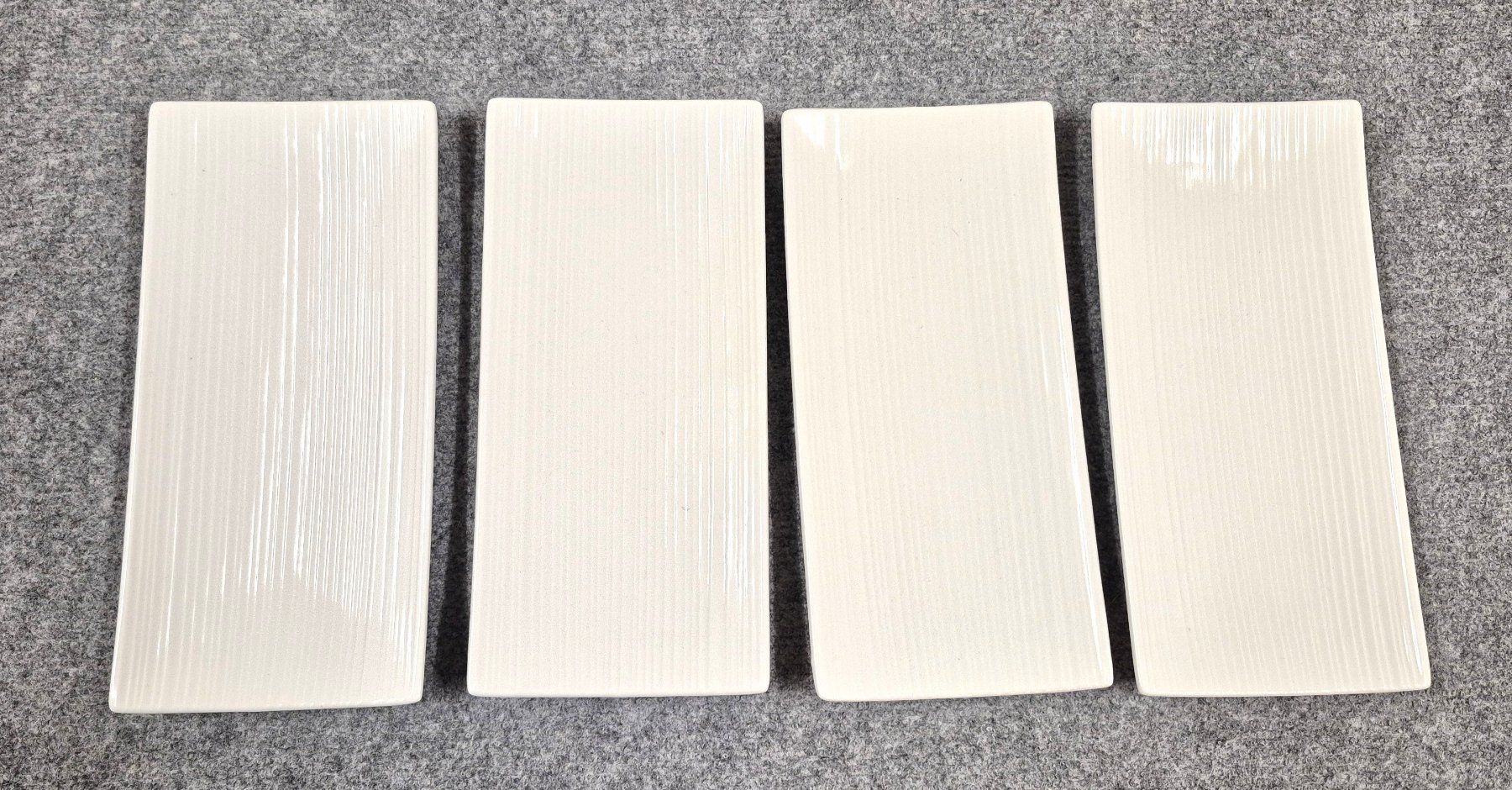 Piatti: 4x rechteckige Teller 24,5x11,5cm – Usato da Untersiggenthal venduto da Eulea