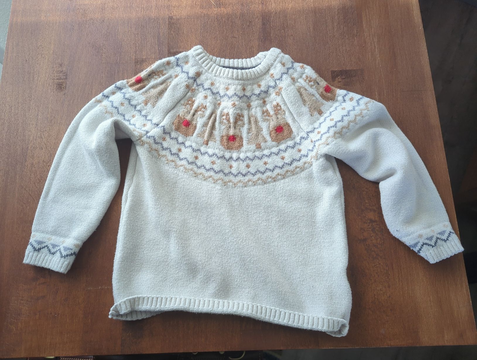 C&A Pullover & Sweatshirts: Winterlicher Kinderpullover mit Rentieren, Grösse 92 – Gebraucht aus Kyburg-Buchegg von zheer