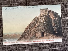 Alte Ansichtskarte Säntisgipfel, Meteorologische Station