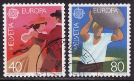 Satz SBK-Nr. 654-655 (Europa 1981) gestempelt