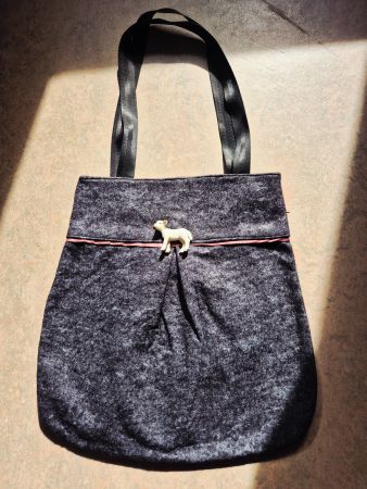 TASCHE UNIKAT BAG SAGENHAFT MIT SCHAF HANDMADE SHOPPER TOP