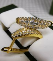 Boucles d'oreille argent avec diamants de moissanite GRA