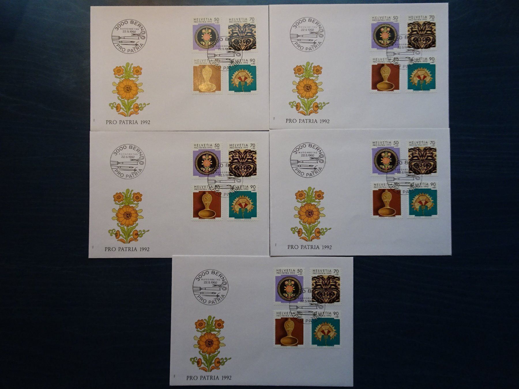 Tous les timbres: PP 1992 – Neuf (Voir description) à Aadorf par Chnorli-Furz