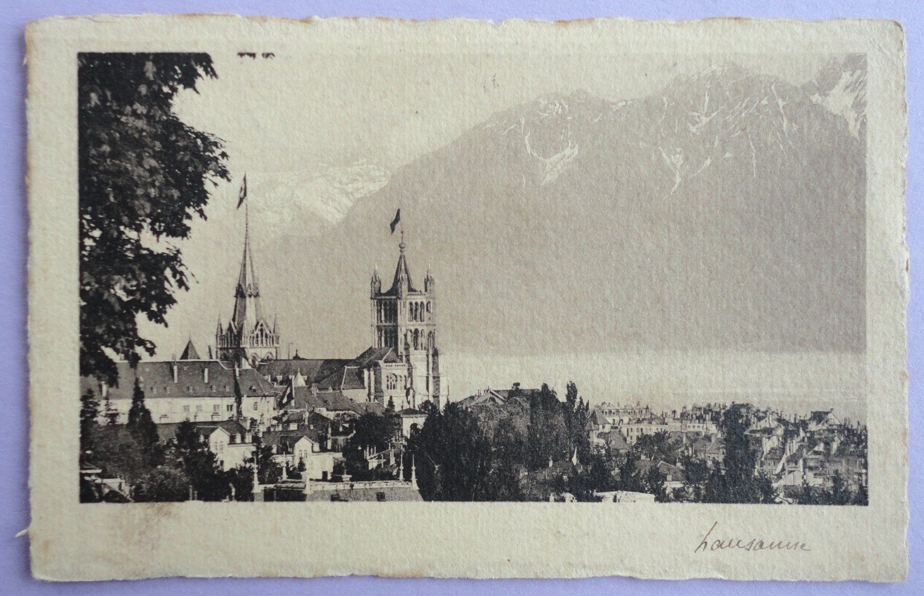 Cartoline postali: Lausanne – Difettoso da Fétigny venduto da Billy2miny