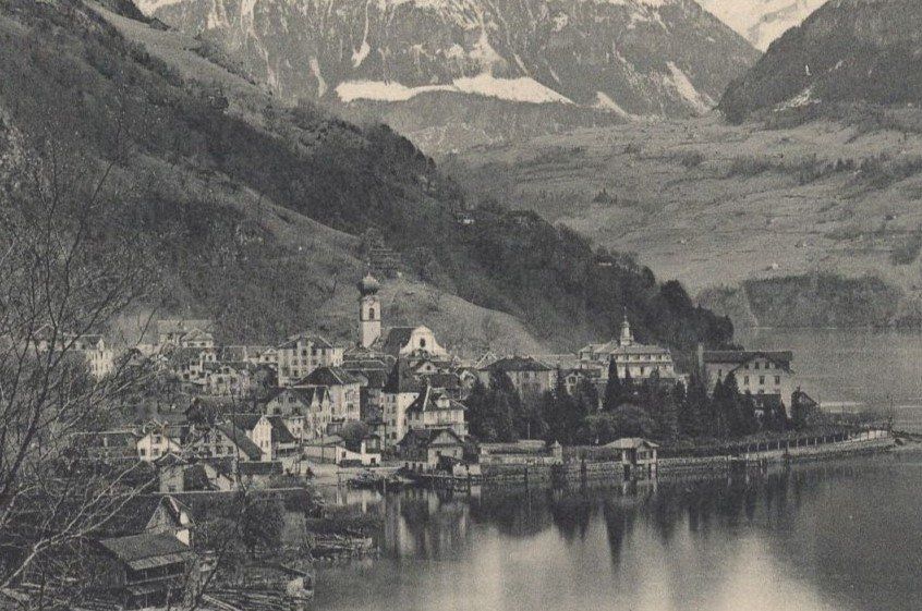 Ansichtskarten: GERSAU - Panoramablick – Gebraucht aus Aarau von kufi44 1