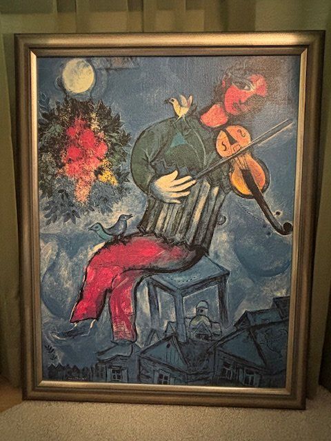 Dipinti: Chagall Stil Gemälde, gerahmt – Usato da Eglisau venduto da lar_9bzg