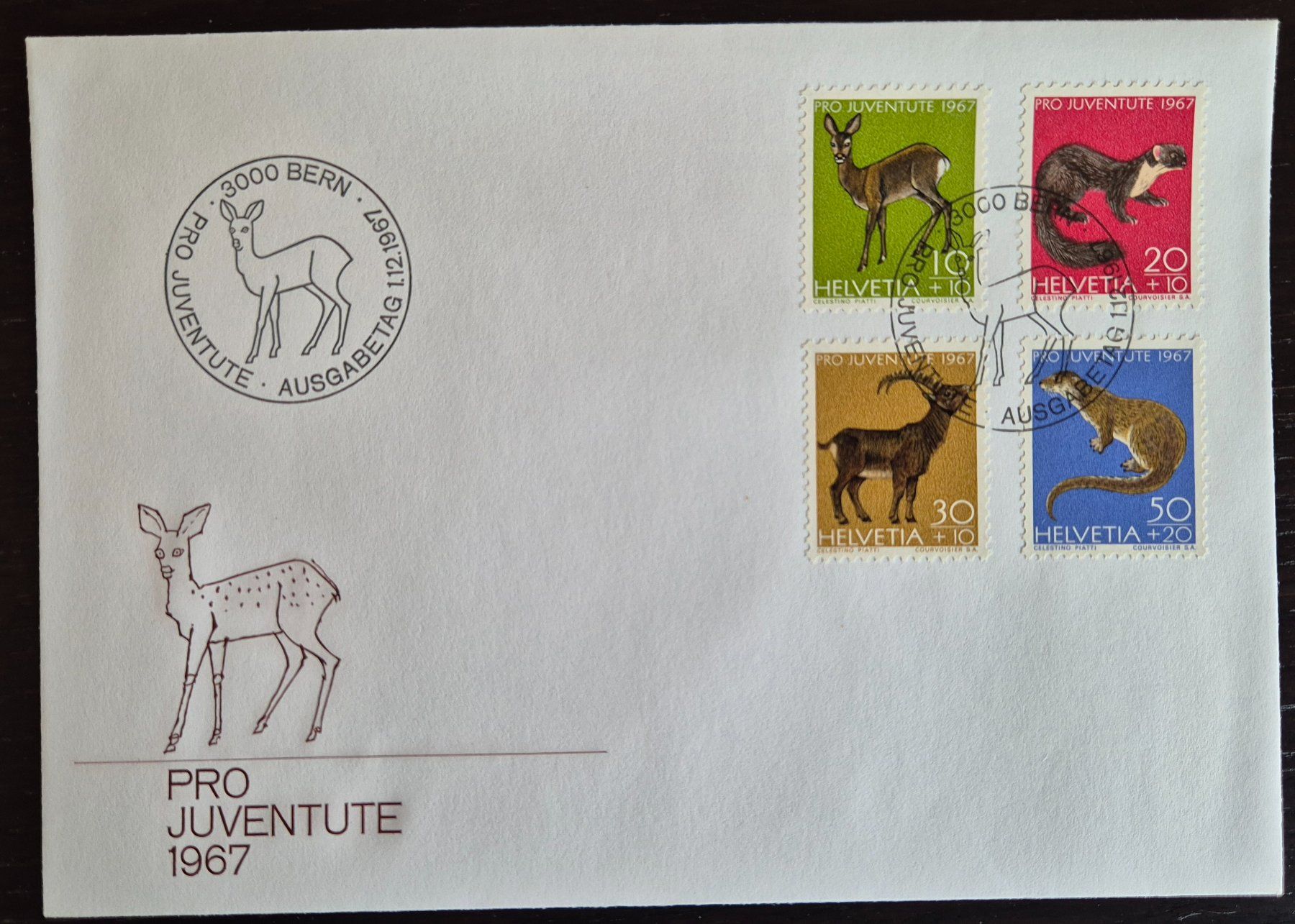 Tous les timbres: ET Briefe 1967 – D'occasion à Buus par papillon098 2