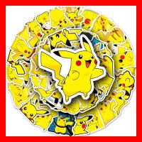 Pikachu Pokemon Nintendo Game Boy Spiel 50 tlg Stickerset