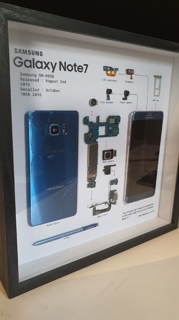 Samsung Telefoni cellulari / Smartphones: Samsung Galaxy Note7 Shadow Box – Usato da Fischenthal venduto da Zeniz