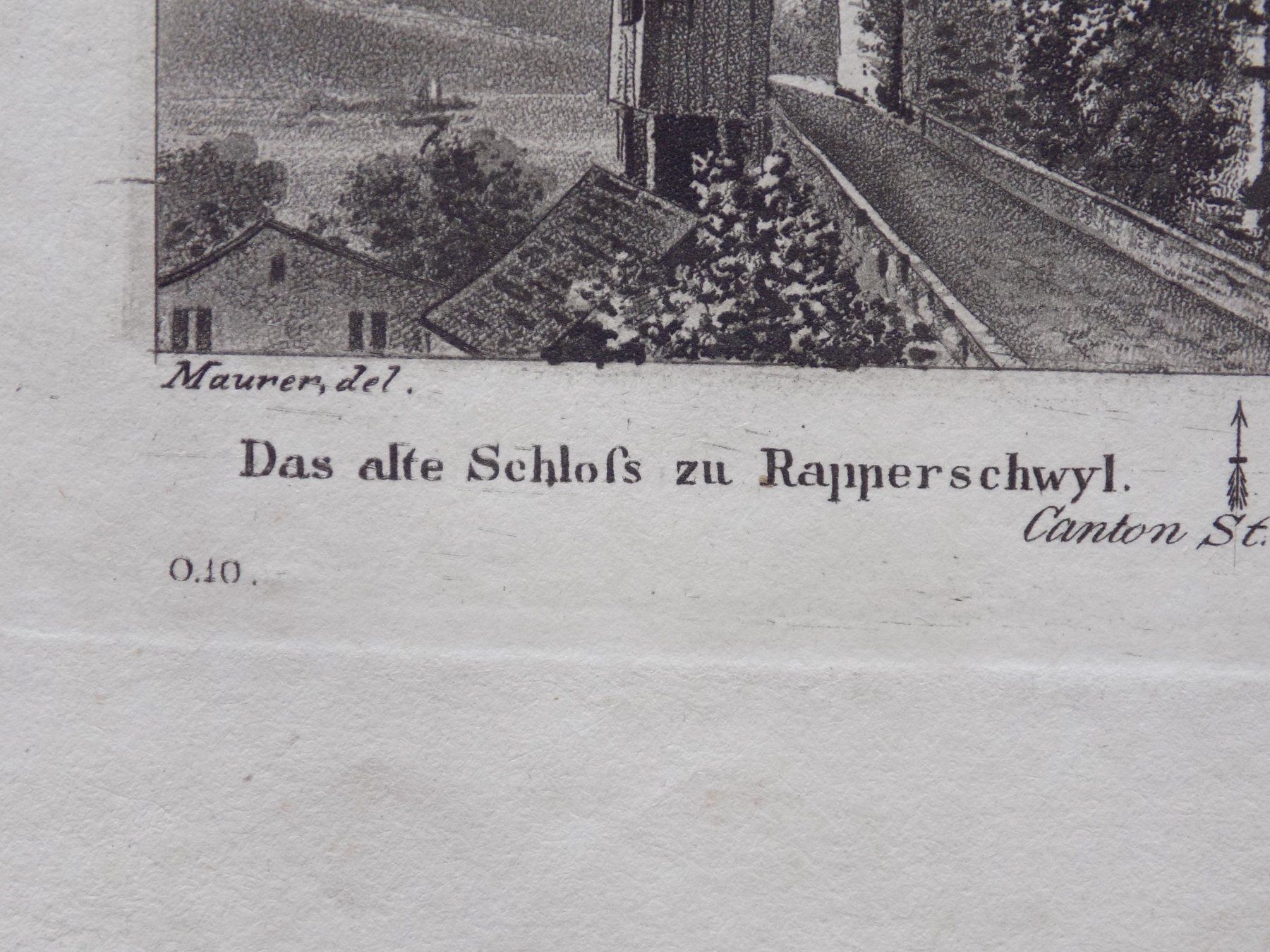 Incisioni: Schloss Rapperswil – Usato da Risch venduto da Rischli15 2