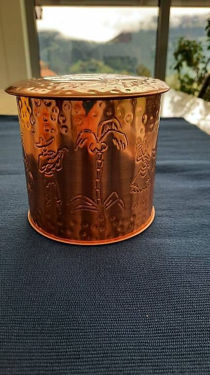 Cucine complete: Antike Guetzli - Dose aus Kupfer – Usato da Giswil venduto da aethra