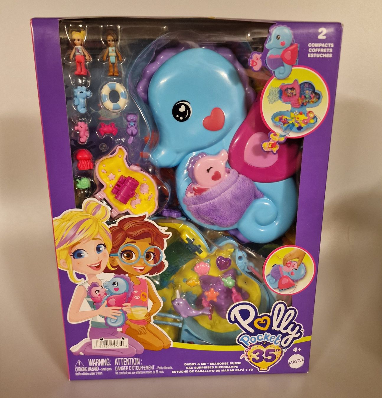 Bambole: Polly Pocket Daddy & Me Seepferdchen Tasche Neu! – Nuovo e nell'imballaggio originale da Oberuzwil venduto da aseinkaufswelt
