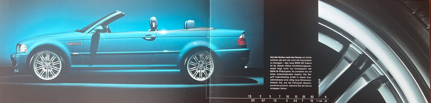 BMW Dokumente: ORIGINAL PROSPEKT | 3ER-BMW M3 CABRIO - TYP E46 | AB 01.2001 – Gebraucht aus Unterägeri von Isha04 2