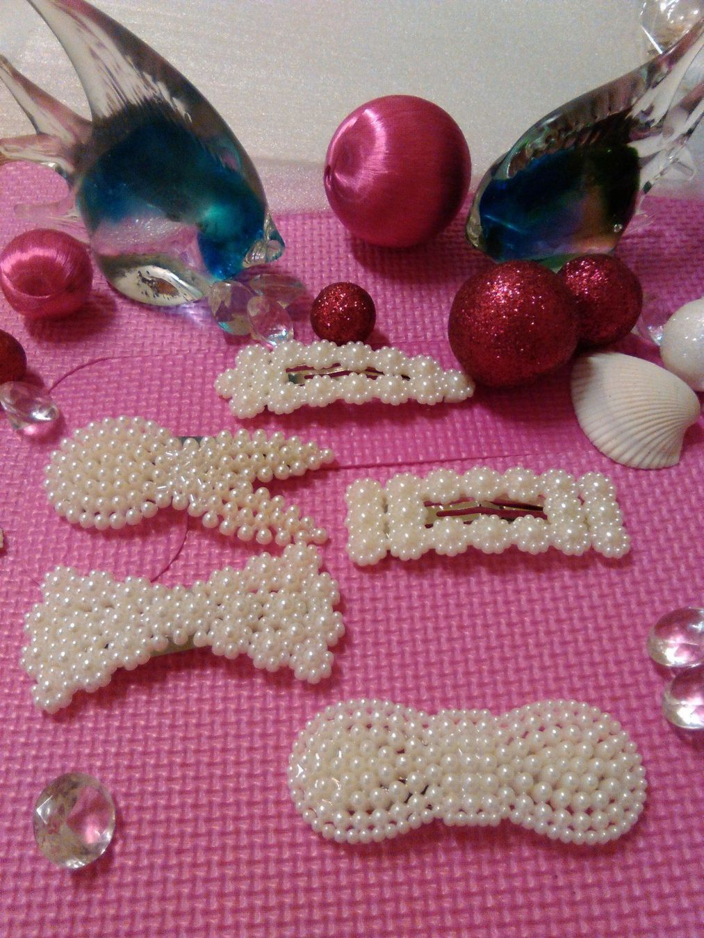 Perlen (unechte): SET HAARSCHMUCK;HAARKLIPS; WEISS PERLEN – Neu (gemäss Beschreibung) aus Basel von bijoutrie_4 1