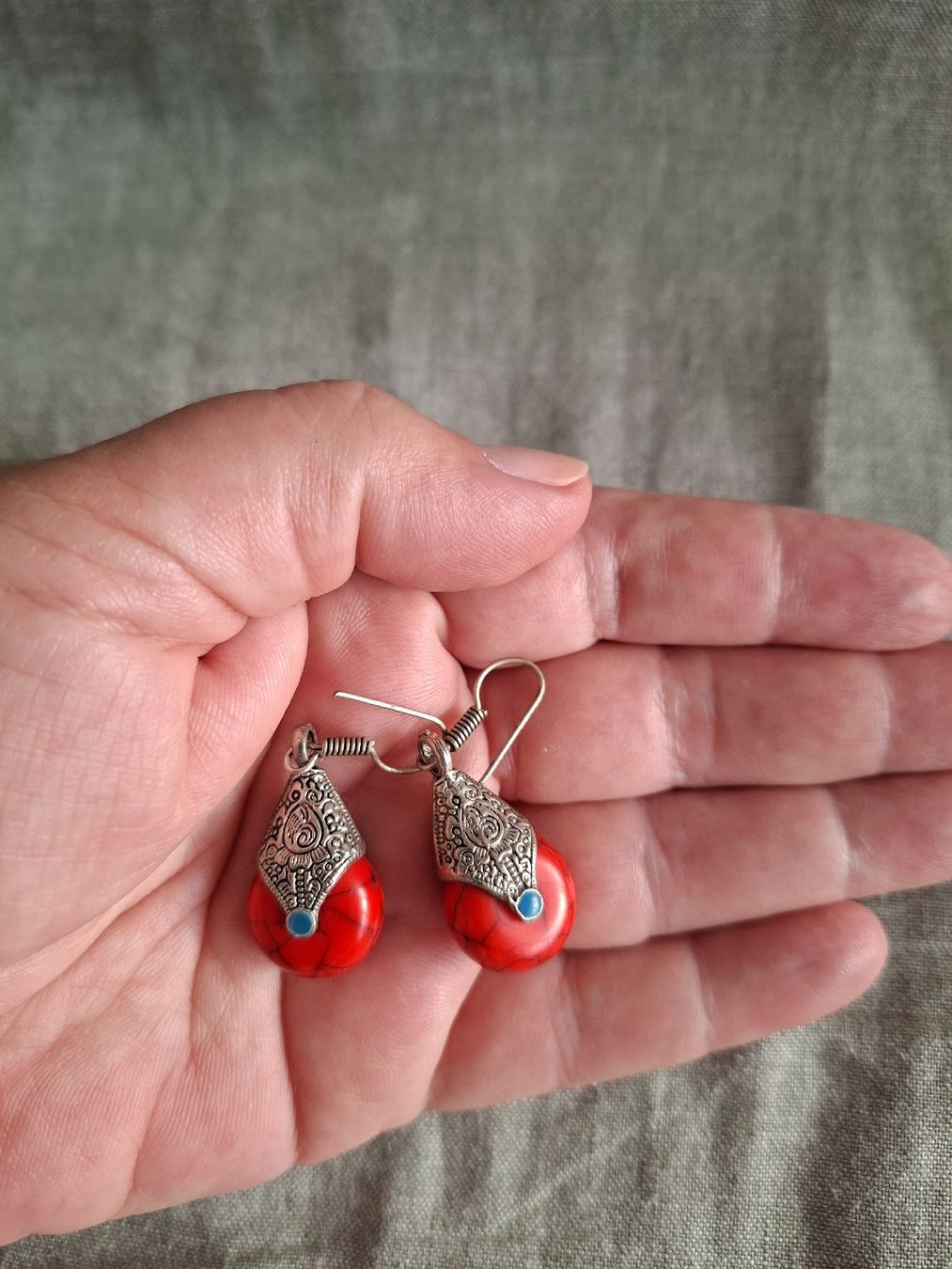 Boucles d'oreille: Boucles d'oreilles style tibétain – D'occasion à Lutry par Sim_Sta 2