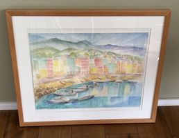 Aquarell St. Margherita Ligure 1953,