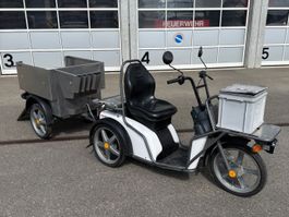 Elektro Dreirad Kyburz DXP mit Anhänger