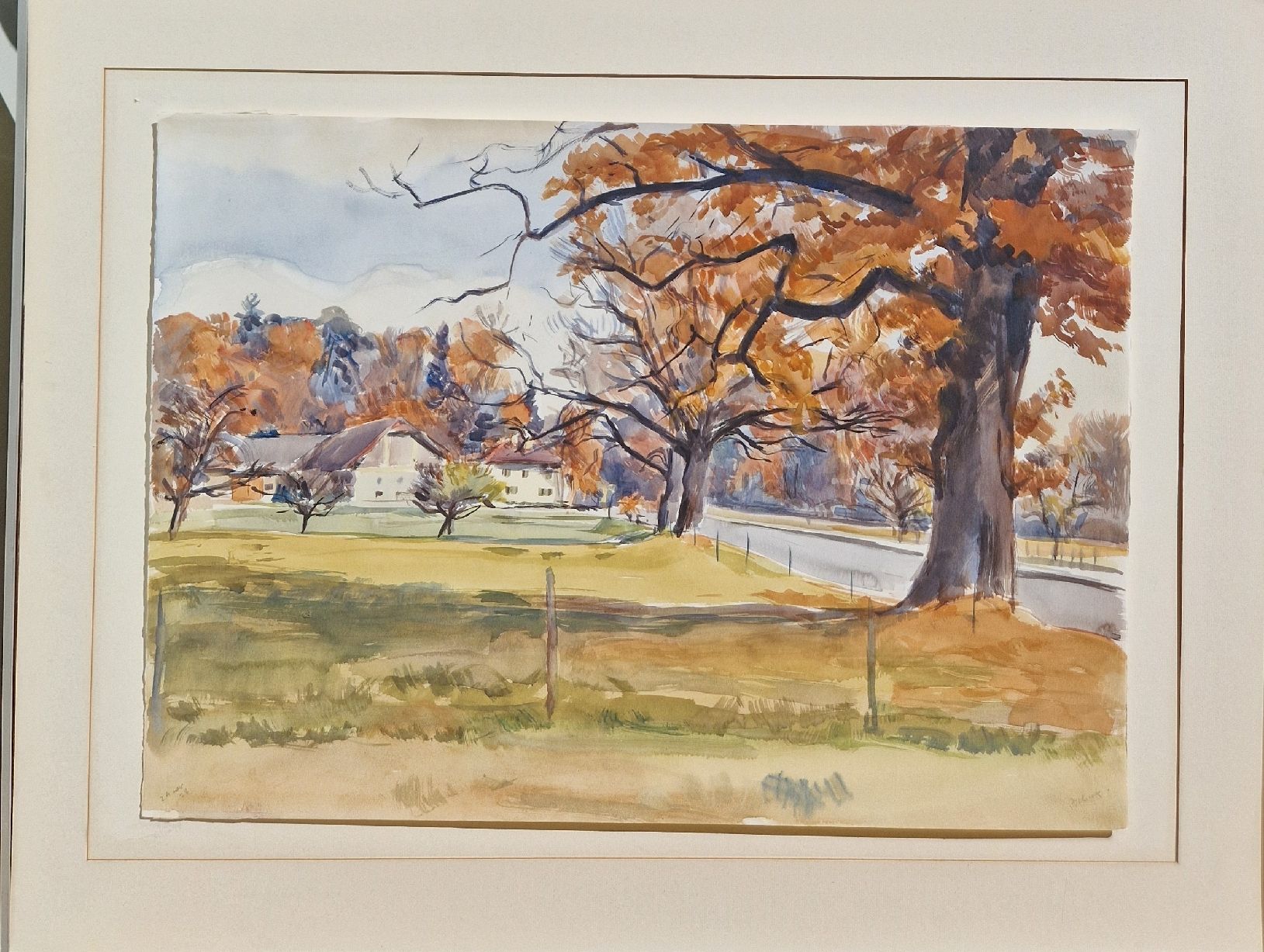 Dipinti: Grande aquarelle de Bernard Pidoux – Usato da Renens VD venduto da vintage72 1