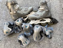 Rollerblade mit Schonerset